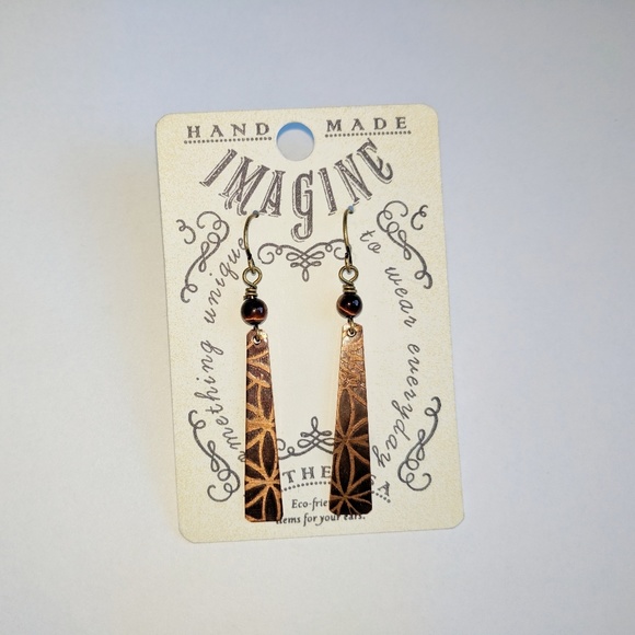 Imagine gold plated handmade earrings - Picture 1 of 2